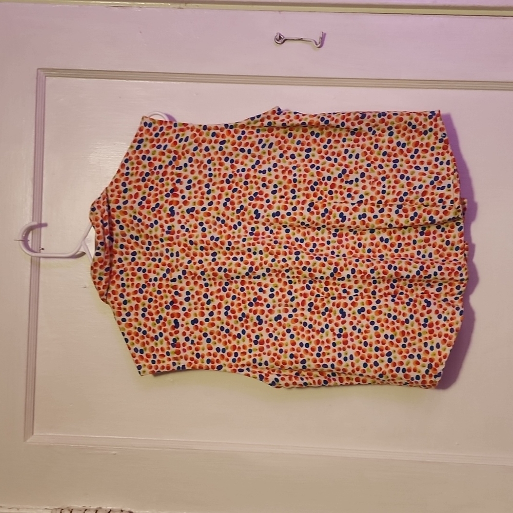 VINTAGE 90s Tangibles Sleeveless Button Down Collared Shirt- L - Picture 3 of 3